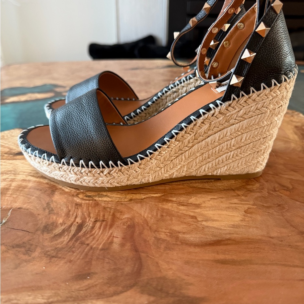 Valentino  Black wedge Sandals - Picture 2 of 4